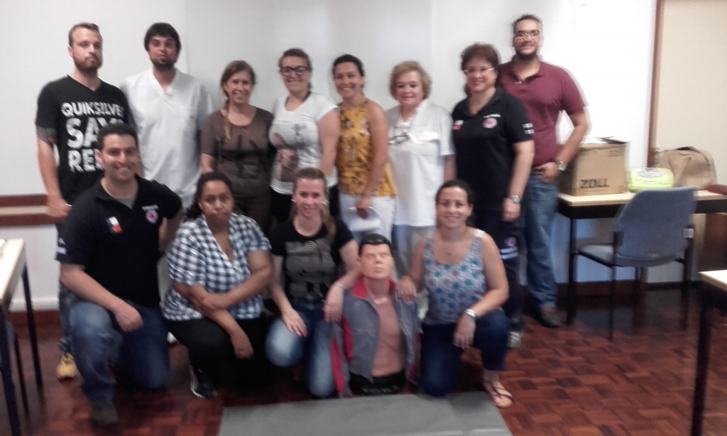 Imagem de destaque: Curso de Suporte Básico de Vida com Desfibrilhação Automática Externa para Profissionais de Saúde (SBV D - Profissionais de Saúde), em Santa Maria, no dia 18 de Julho.