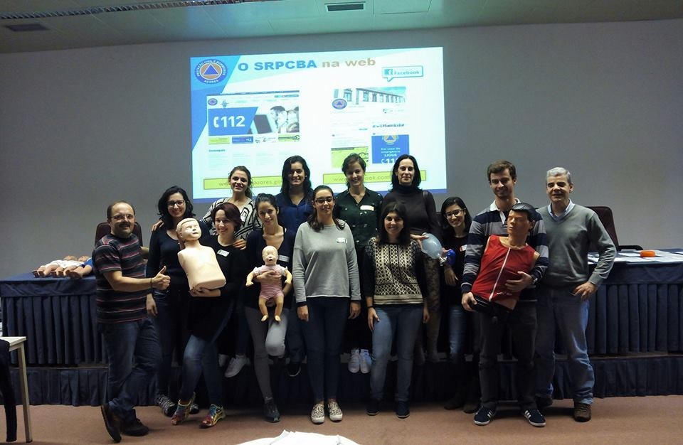 Imagem de destaque: Curso de Suporte Básico de Vida com Desfibrilhação Automática Externa para Profissionais de Saúde (SBV D - Profissionais de Saúde), em Ponta Delgada, no dia 07 de Dezembro.