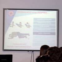 Imagem de destaque: Palestra sobre Primeiros Socorros, na Escola Profissional de São Jorge, no dia 8 de Março.