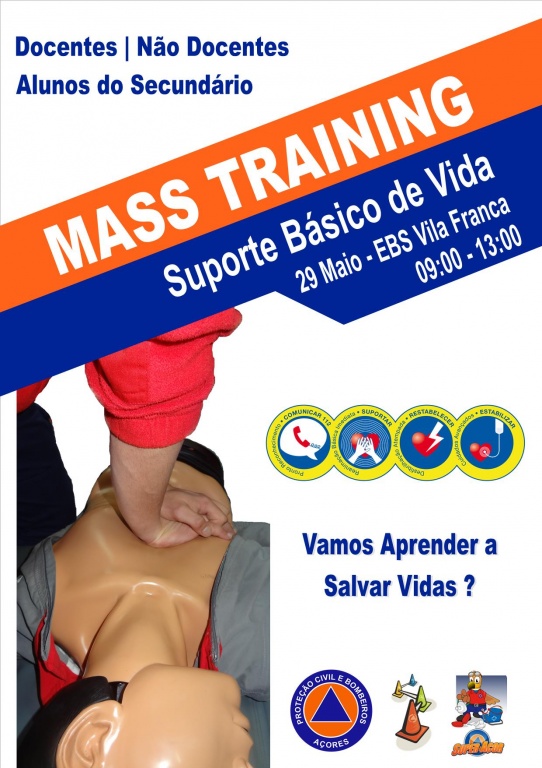 Imagem de destaque: Ação de Mass Training na EBS Vila Franca, no dia 29 de Maio.