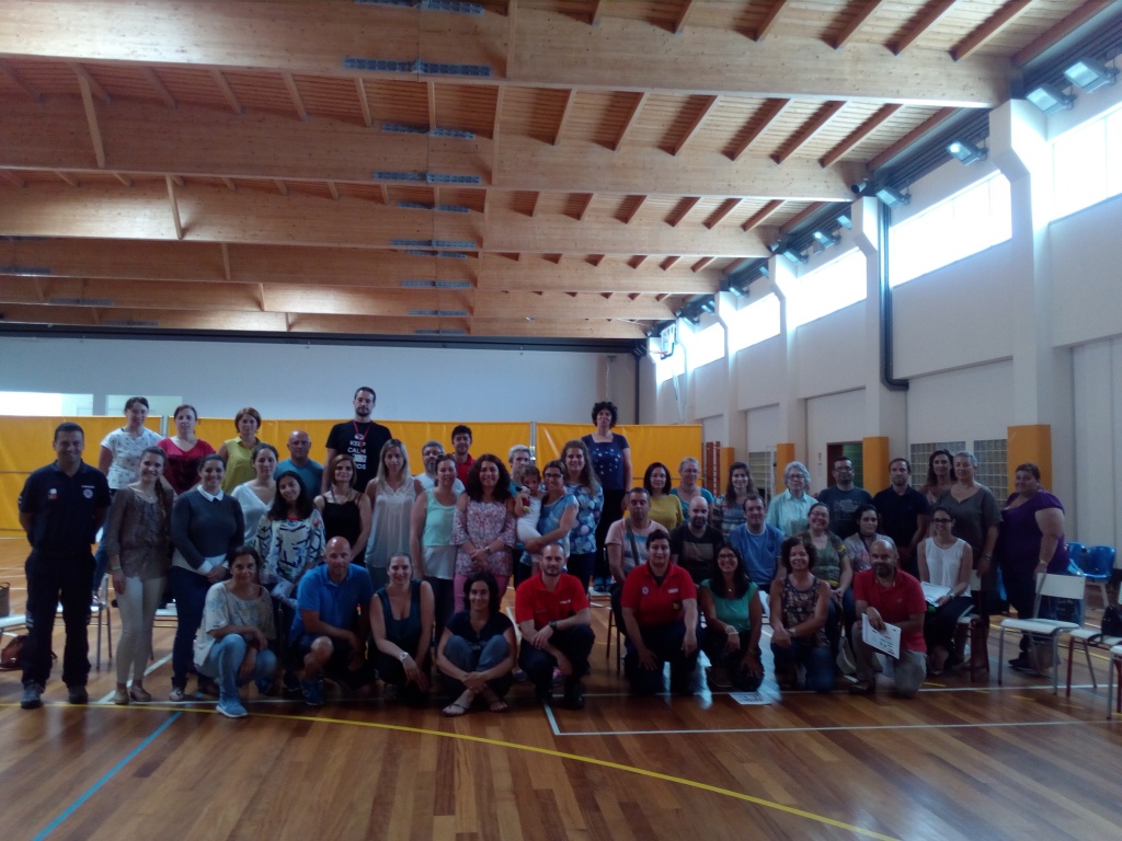 Imagem de destaque: Mass Training em SBV, na EBI Francisco Ferreira Drummond, a 04 de Julho