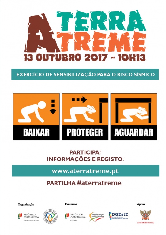 Imagem de destaque: EXERCÍCIO PÚBLICO DE SENSIBILIZAÇÃO PARA O RISCO SÍSMICO