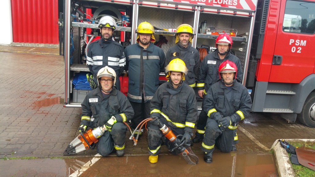 Imagem de destaque: Curso de Recertificação de Salvamento e Desencarceramento (RSD), na ilha das Flores, no dia 13 de janeiro