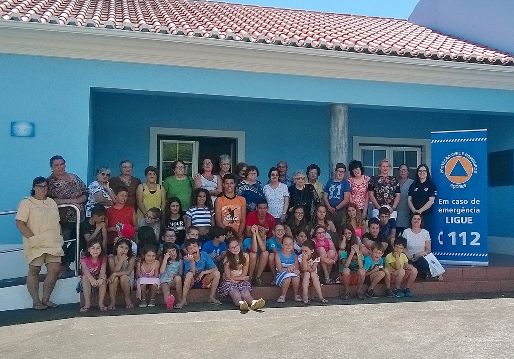 Imagem de destaque: Ação de Sensibilização sobre Riscos Naturais Medidas de Autoproteção no Centro de Comunitário da Terra-Chã