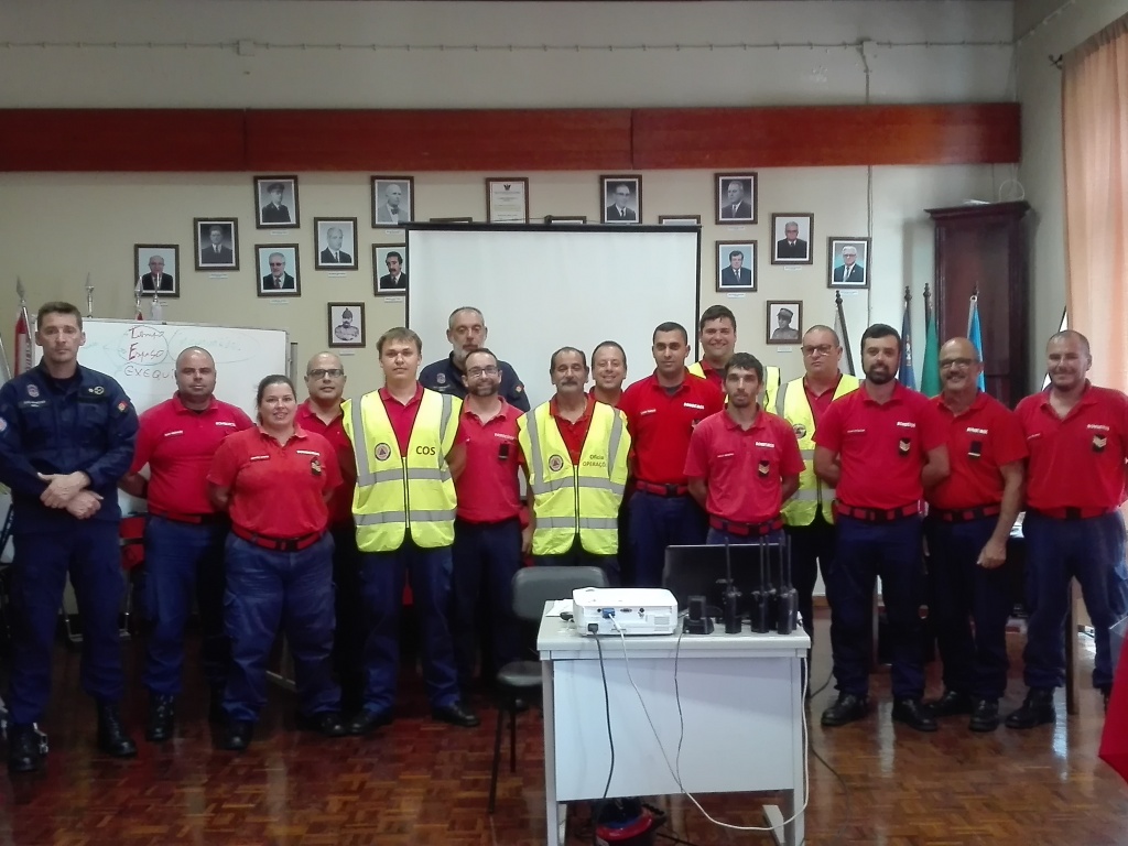 Imagem de destaque: Curso Sistemas de Gestão de Operações - Nivel I, no quartel do Corpo de Bombeiros do Faial