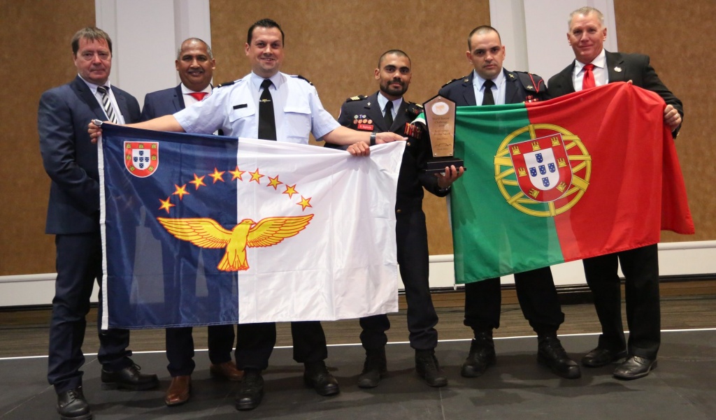 Imagem de destaque: Vasco Cordeiro felicita bombeiros que se sagraram Vice-Campeões do Mundo em Trauma