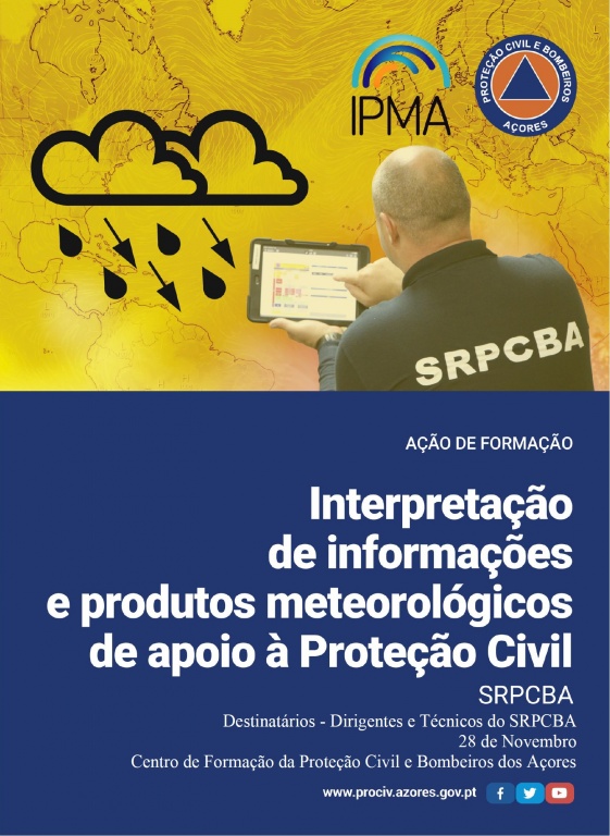 Imagem de destaque: Interpretação de informações e produtos meteorológicos de apoio à Proteção Civil