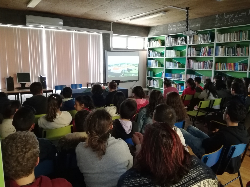 Imagem de destaque: Palestra sobre Riscos Naturais e Medidas de Autoproteção na EBI Lagoa