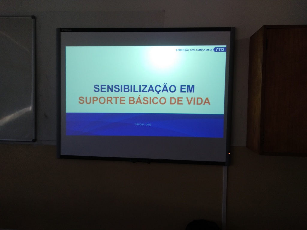 Imagem de destaque: Palestras sobre Suporte Básico de Vida na ES Jerónimo Emiliano de Andrade