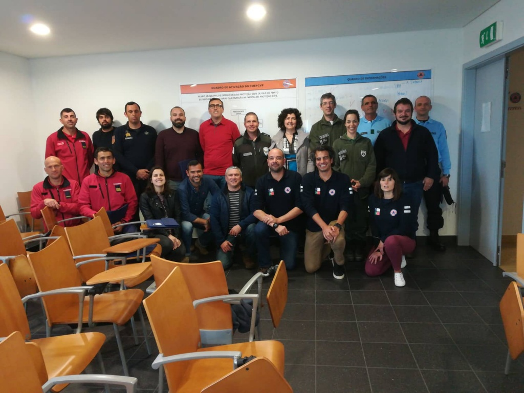 Imagem de destaque: Curso de Planeamento e Gestão de Emergência Municipal de Proteção Civil em Santa Maria