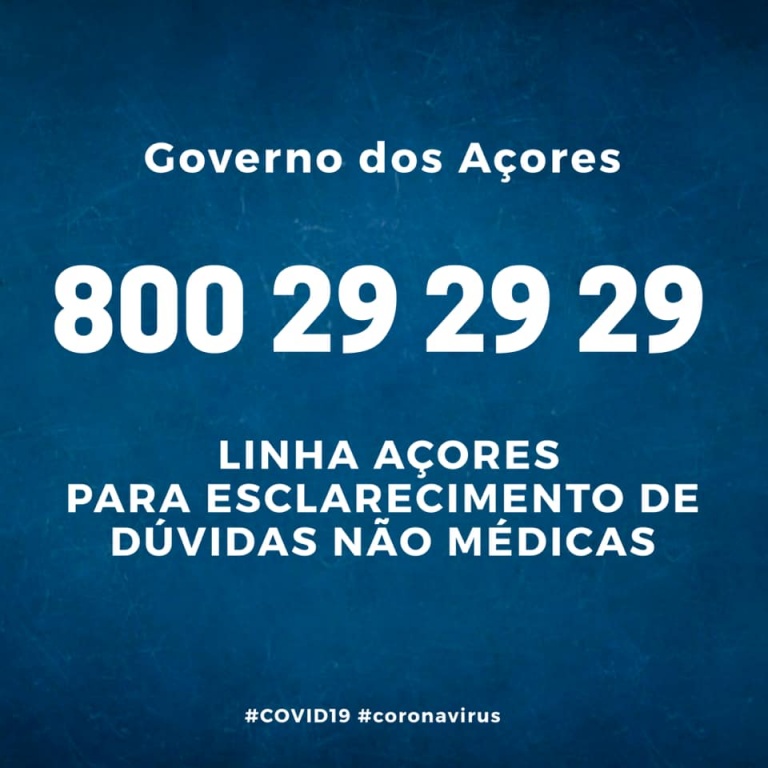 Imagem de destaque: Linha Açores 800 29 29 29 para esclarecimento de dúvidas não médicas