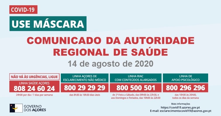 Imagem de destaque: Covid-19: Comunicado da Autoridade de Saúde Regional