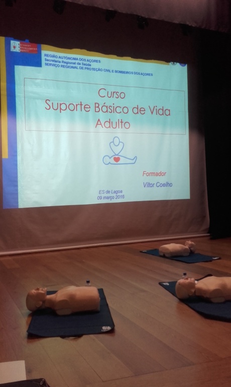 Imagem de destaque: Curso de Suporte Básico de Vida Adulto na ES da Lagoa
