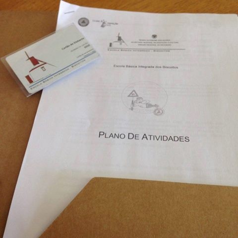 Imagem de destaque: Reunião no âmbito do projeto Clubes de Proteção Civil, na Escola Básica Integrada dos Biscoitos