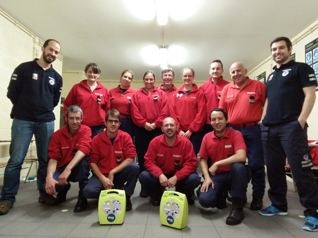 Imagem de destaque: Curso de Suporte Básico de Vida com Desfibrilhação Automática Externa para Profissionais de Saúde (SBV D - Profissionais de Saúde), no Centro de Formação do SRPCBA, no dia 16 de Maio.